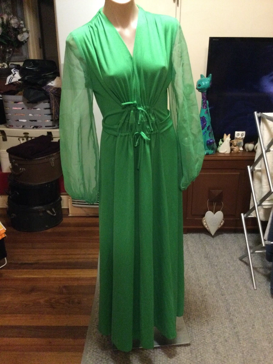 Green store vintage dress