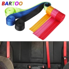Car Seat Belt Webbing Polyester Seat Lap Retractable Nylon Strap 3.5M