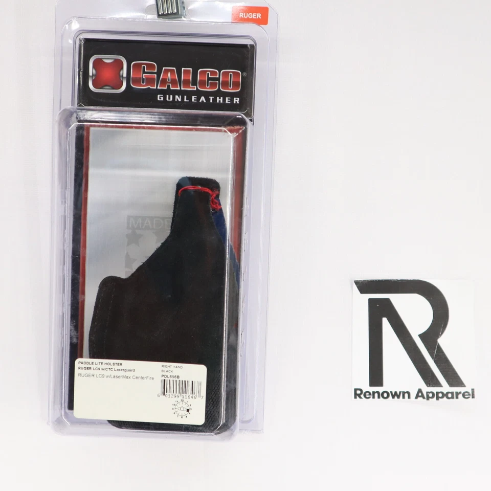 NUEVA Funda Galco Paddle Lite Ruger LC9 con protector láser CTC PDL656B negra derecha Foto 2 de 3