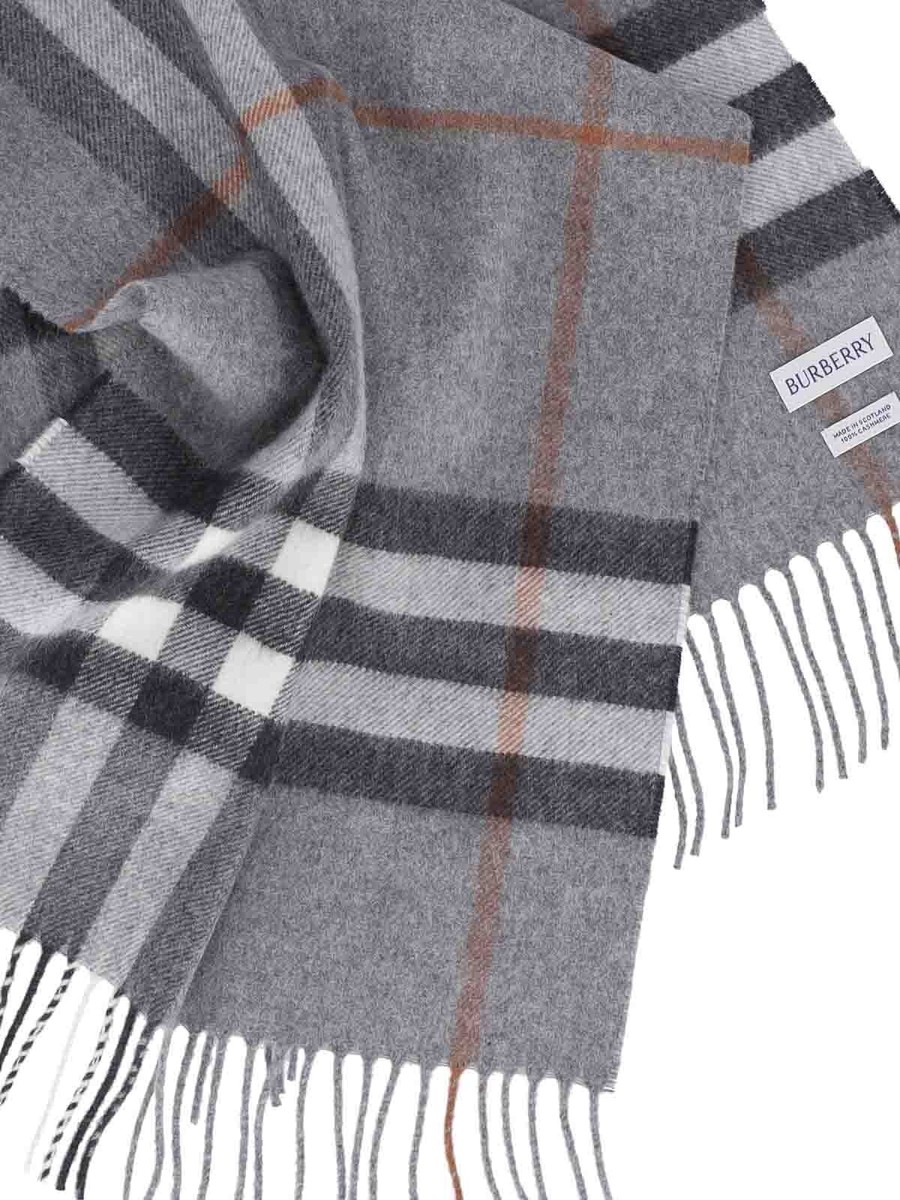 BURBERRY 8077881 CASHMERE SCARF GREY | eBay