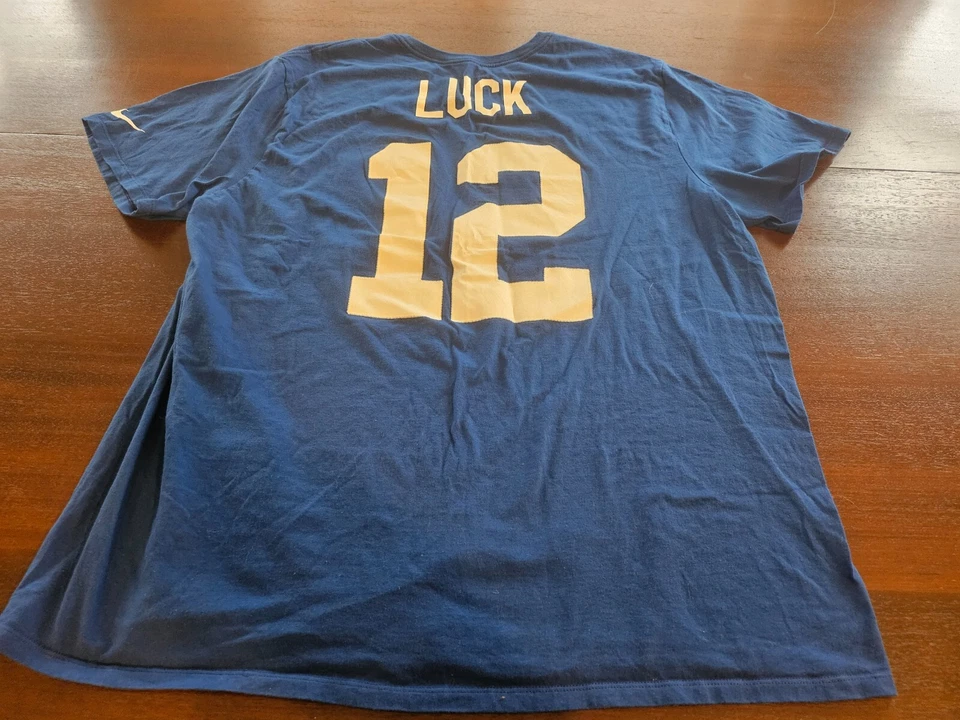 NIKE INDIANAPOLIS COLTS 3XL Camiseta Andrew Luck Fútbol NFL Quarterback Camiseta Foto 2 de 4