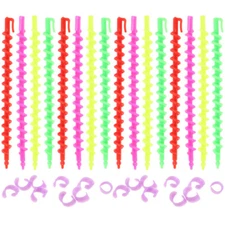 26pcs Spiral Hair Perm Rods Barber Hairdressing Styling Curling Perm Rods