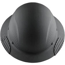 LIFT SAFETY HDFM-17KG DAX CARBON FIBER FULL BRIM HARD HAT, MATTE BLACK