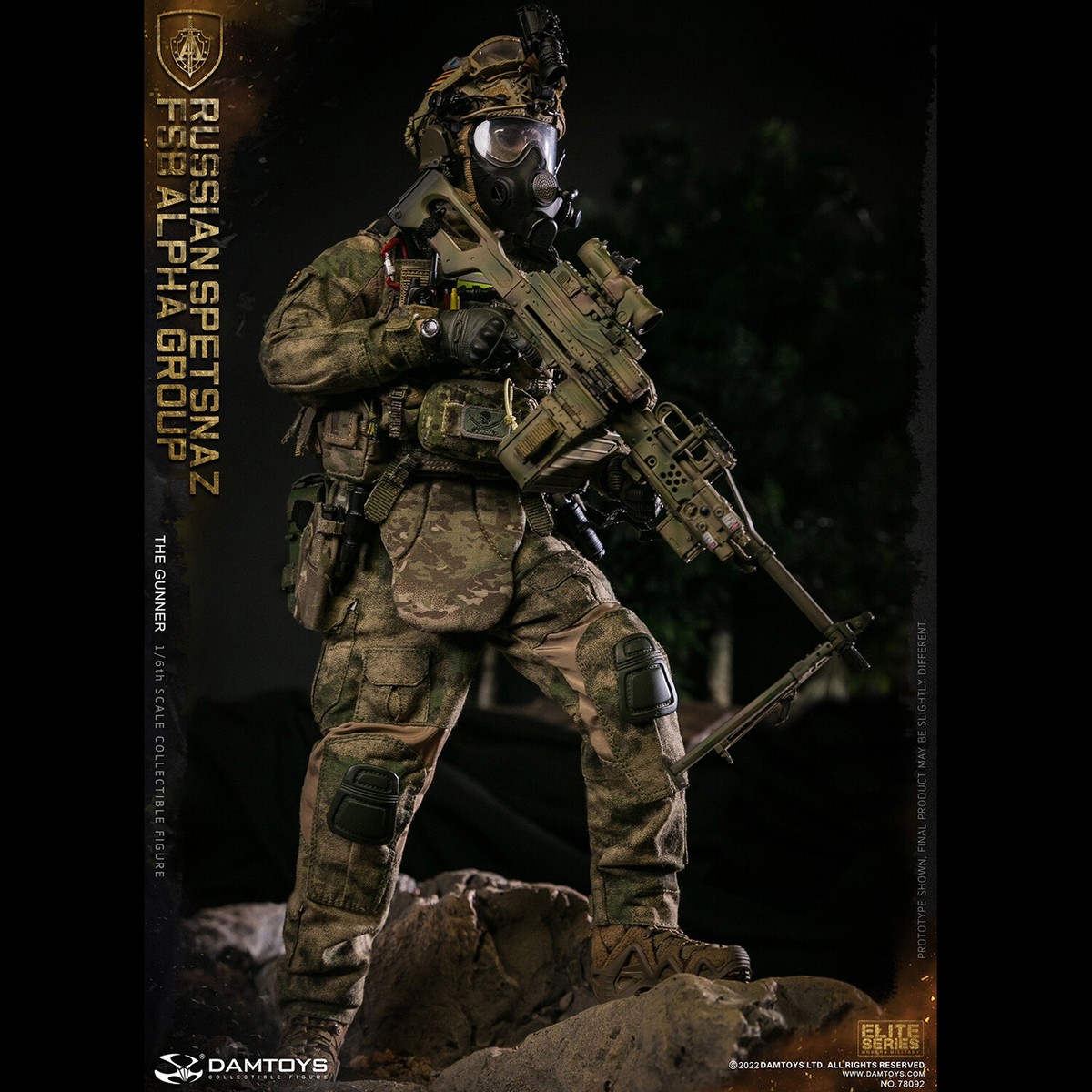DAMTOYS 78092 1/6 RUSSIAN SPETSNAZ FSB ALPHA GROUP Gunner