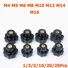 M4 M5 M6 M8 M10 M12 M14 M16 Star Handle Wing Screws Knurled Screw Nut  Screw Nut