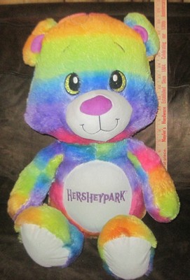 big rainbow teddy bear