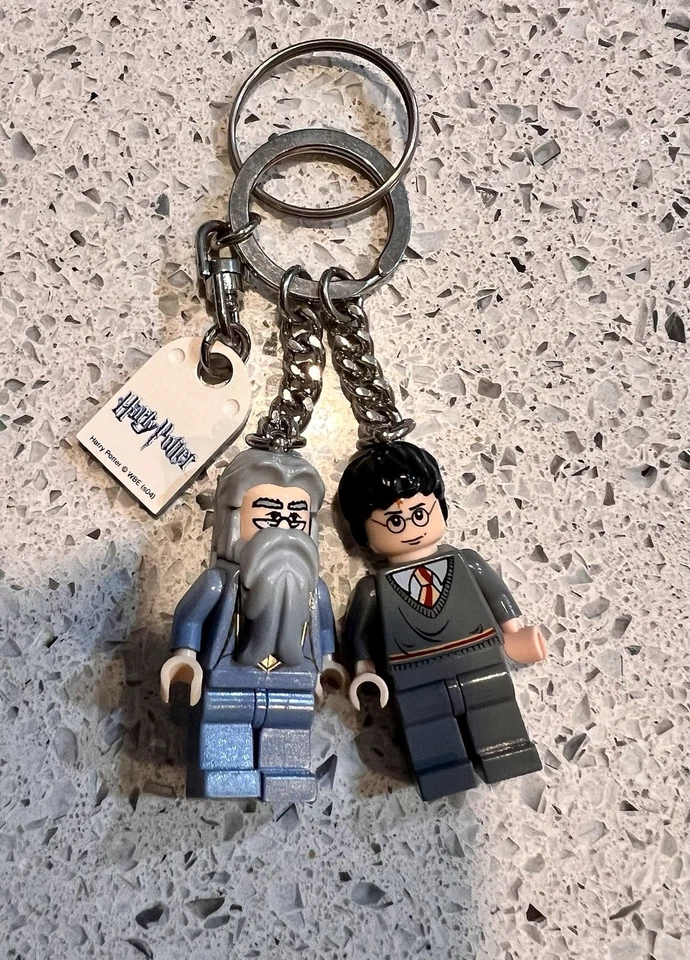 Lego Minifigure Keychain Set: Harry Potter, Hermione, Hagrid, Dumbledore, Snape - Image 4 of 4