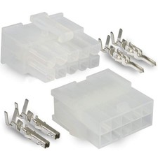 Molex, 10 Circuit Connector -1 Complete Set- Wire Conn. with Pins - Molex Min...