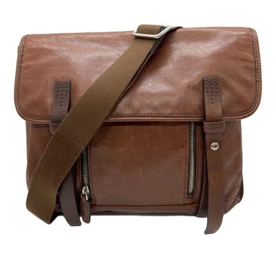 Sac à bandoulière TUMI Laredo Colorado Deluxe en cuir marron pour hommes sac ... - Photo 1/4