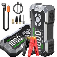 Jump Starter with Air Compressor, Portable 3000A Car Battery Jumper Starter 12V