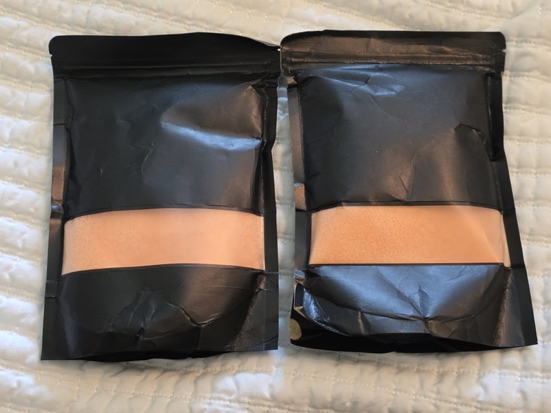 2 Bags Of Candle Wax Peach Colored  New