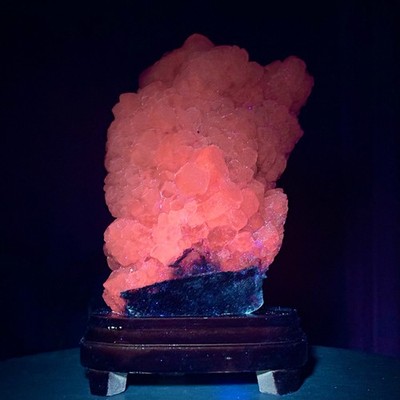 9.26LB Natural Panda Calcite Mineral Specimen/Fluorescent Glow Under UV Light