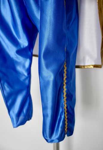 Historical Blue Soldier Fancy Dress Costume 18th Century Uniform Cossack Age 4-5 - Picture 8 of 9