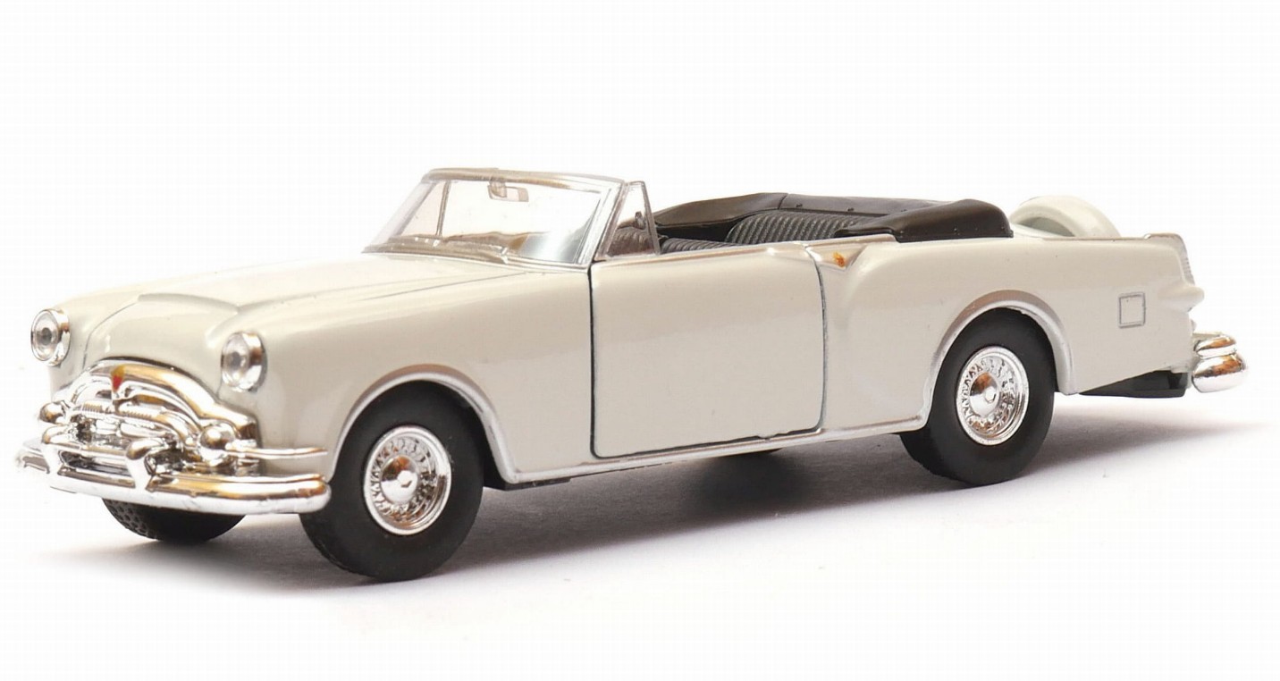 Welly 1953 Packard Caribbean Convertible Ivory 1:34 1:39 Scales 4.5 Inch Car