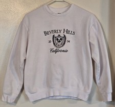 Women's Victoria's Secret PINK Beverly Hills California Pullover Optic White XS