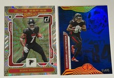 2023 Donruss Bijan Robinson Elite Series RC + Illusions Cordarrelle Patterson/75