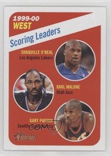 2000-01 Topps Heritage Shaquille O'Neal Karl Malone Gary Payton #146 HOF 5w0