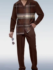 Men's Outfit 2 Piece Set Shirt  Pants Suit PLUS SIZE BIG 3XL