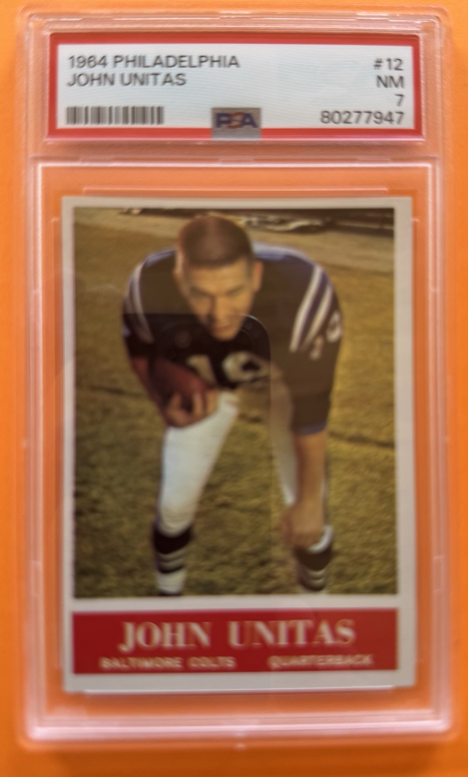 1964 Philadelphia - Johnny Unitas #12 view 3