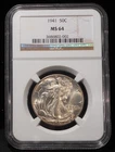 1941 P Walking Liberty Half Dollar NGC MS64