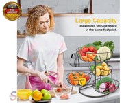 Bomclap Obstkorb Obst Etagere Mit 4 Etagen, Metall Obstschale FüR Die