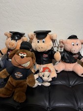 Harley Davidson Plush Toy Lot of 5 Biker Motorcycles