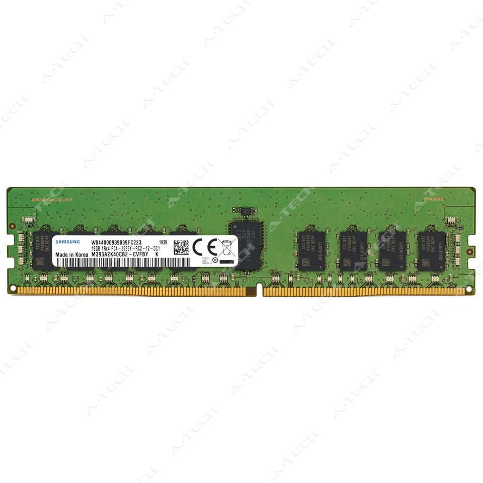 Samsung 16GB DDR4 2933MHz PC4-23400 ECC RDIMM Server Memory RAM M393A2K40CB2-CVF