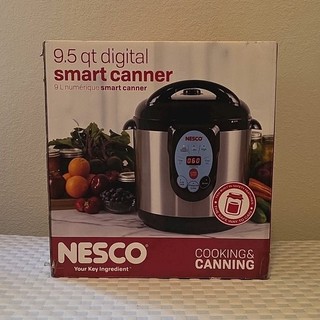 NESCO 9.5 Qt Digital Smart Canner NPC 9 LED Display Presets Silver/Black