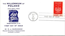 FDC 1966 SC #1313 RJ Burkiewicz Cachet - Washington DC - Single - J27282
