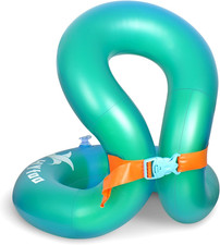 Floaties Swim Vest for Child, Portable Inflatable Pool Floats Swimming Ring with