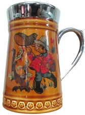 Lord Nelson Pottery Stein “Catch A Butterfly” Mug Glossy #-71 Mark 108  England