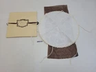 Bread Basket Doily E. Braun & Co. Vienna used 1892 Embroidery Vintage Antique #262131