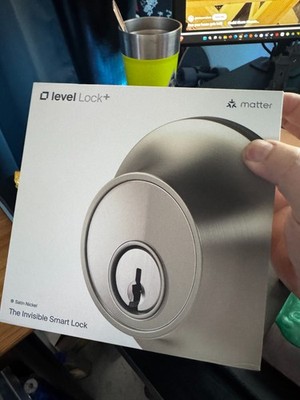 New, Sealed! Level Lock+ (Matter) Smart Lock   Satin Nickel