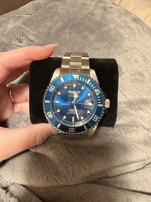 Invicta Pro Diver 36972 44m Silver Stainless Steel Case with Silver Stainless...