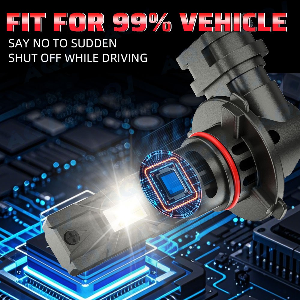 For Freightliner Columbia 2005-2017 - Front LED Headlight Hi/Lo+Fog Light Bulbs thumbnail 14