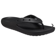 Crocs BAYA FLIP unisex black sandals men  s sz 9 women  s size 11 comfort f