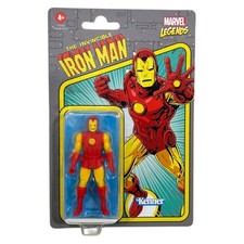 Marvel Legends Retro Iron Man 3.75 Action Fig...