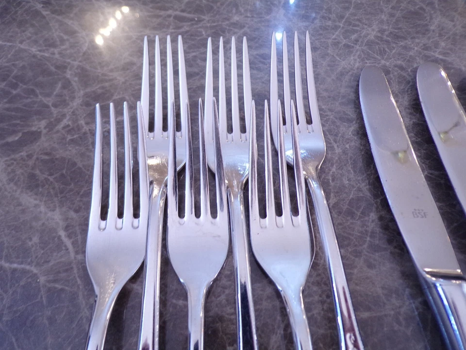 BSF FRIESENMUSTER Besteck Tafel für 6 Personen 30 Teile  18/8 TOP - Bild 2 von 4