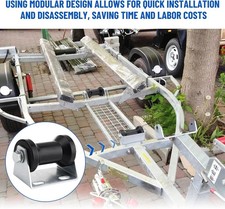 Boat Trailer Rollers with Brackets 5" Keel Roller Assembly Kit for Boat Trailer