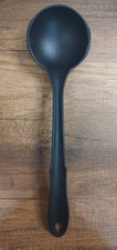 Vtg Black Nylon Cooking Serving Ladle Plastic Handle 13" Made In USA U31