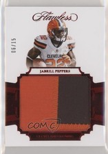 2017 Panini Flawless Rookie Patch Ruby 6/15 Jabrill Peppers #RP-JP Patch 6fs