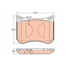 Satz Bremsbeläge Bremsklötze vorne für Mercedes SL R231 | 725712