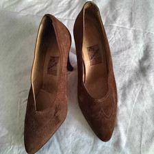 Décolleté Vintage Dirienzo Milano Artigianali Fatte a Mano Anni '50/'60 Pelle