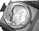 1964 D 10C # 21 ROOSEVELT DIME