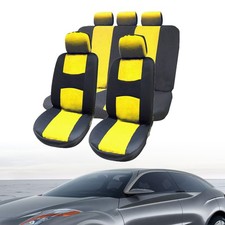 9 Pcs Front Bench Seat Cover For Car Seats Universal Covers Full 9 Pcs Front Bench Seat Cover For Car Seats Universal Covers Full