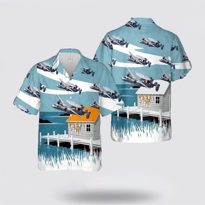 US Navy E 2C Of VAW 77 Nightwolves Hawaiian Shirt 8211 Hawaiian Shirt Gifts For