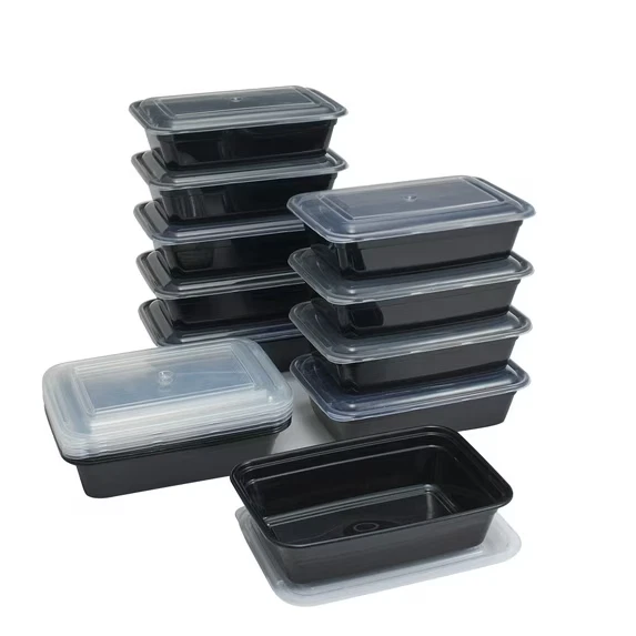 Kubo 25 Pack 38 Oz Meal Prep Containers Reusable Food Storage Plastic