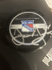 Hall Of Fame Hockey Player Jaromir Jagr New York Rangers  Signed Puck W/ COA