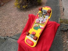 Vintage 80s Uncle Webster skateboard steel trucks & Variflex wheels new bearings