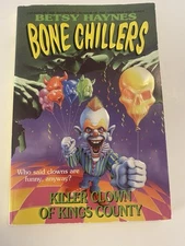🔥 RARE Bone Chillers Vintage Paperback Book Killer Clown Of Kings County Good!